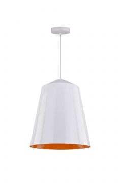 LAMPADA DA SOFFITTO IN METALLO BIANCA - 1XE27 MAX 40W