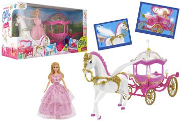 B/O FASHION DOLL PRINCIPESSA CON CARR/CAV. LUCI T-ME