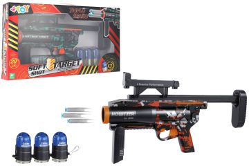 FUCILE CON 20 PROIETTILI SOFFICI 3 PALLETTONI ASSORTITO