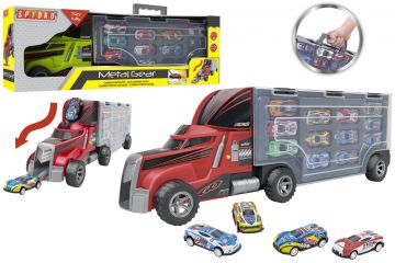 CAMION PORTAUTO B/O CON 12 AUTO IN METALLO TRY ME ASSORTITO