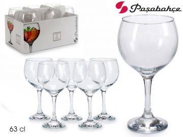 SET 6 CALICI DA VINO ROSSO 630ML