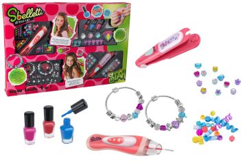 SET BELLEZZA 4 IN 1 CAPELLI/GIOIELLI/PERLINE/NAILART