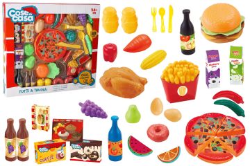 SET CIBO CON PIZZA ACCESSORI 48PZ