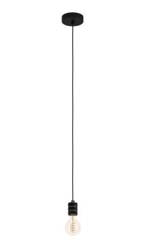 LAMPADARIO 1 LUCE YORTH NERO H. 150CM - E27