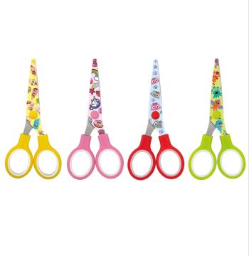 LEBEZ - FORBICI PER BAMBINI LAMA STAMPATA H 13CM ASSORTITO