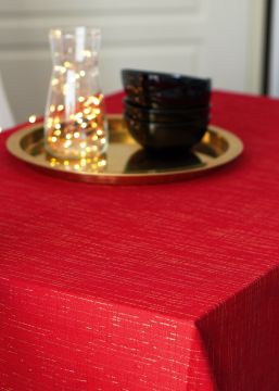 TOVAGLIA LUREX J FABRIC ROSSO CM 140X240