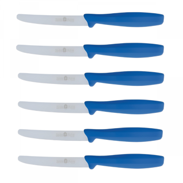 SET 6 COLTELLI DA TAVOLA BLU LINEA L'ORIGINALE MIGLIORE 11CM