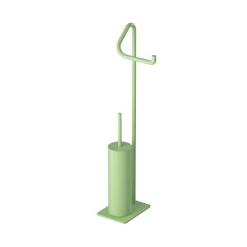 LINEA ASIAGO - PIANTANA PORTA ROTOLO E PORTA SCOPINO VERDE SALVIA