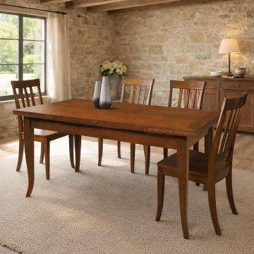 TAVOLO ALLUNGABILE CM 160X85 IN LEGNO FINITURA BASSANO