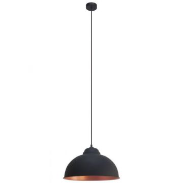 LAMPADARIO 1 LUCE TRURO 2 NERO 37CM - 1X60W E27