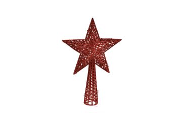 PUNTALE ALBERO 26CM ROSSO