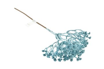 RAMO GLITTERATO COLOR TIFFANY H. 32CM