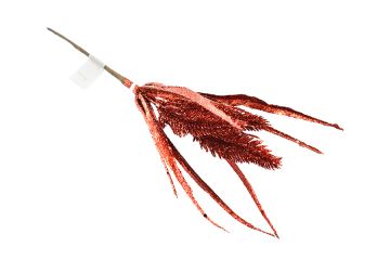 RAMO GLITTERATO H. 28CM ROSSO
