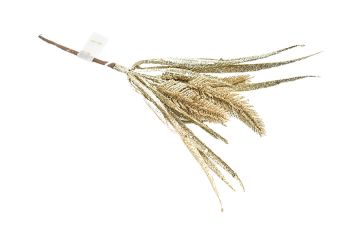 RAMO GLITTERATO H. 28CM CHAMPAGNE