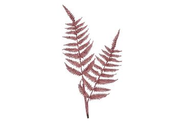RAMO GLITTERATO ROSA CON FOGLIE H 65CM