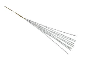 RAMO CON GLITTER H. 50CM ARGENTO