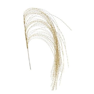 RAMO PENDENTE CON BACCHETTI ATTORCIGLIATI ORO LUCIDO H 140CM