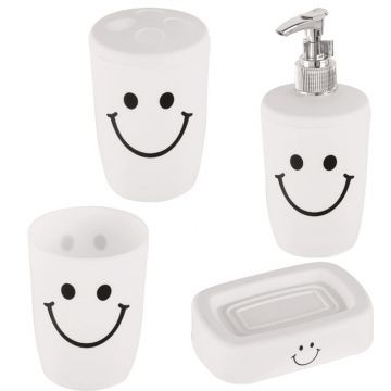 SET ACCESSORI SMILE 4 PEZZI BIANCO BIANCO