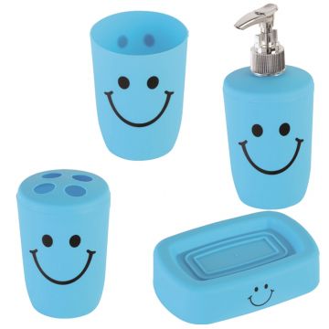 SET ACCESSORI SMILE 4 PEZZI AZZURRO AZZURRO