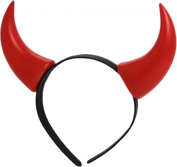 CERCHIETTO DIAVOLO HALLOWEEN CON CORNA ROSSE