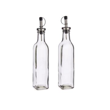 SET OLIERA E ACETIERA IN VETRO TRASPARENTE 30CL