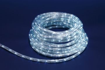 TUBO 240 LED BIANCO FREDDO 10MT USO ESTERNO CON GIOCHI DI LUCE