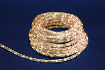TUBO 240 LED BIANCO CALDO 10MT USO ESTERNO CON GIOCHI DI LUCE