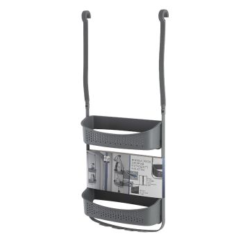 LINEA FOX - MENSOLA PORTAOGGETTI PER DOCCIA GRIGIA 