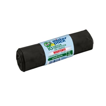 SET 10 SACCHI NETTEZZA NERI MISTERPACK 70X105CM 110LT   