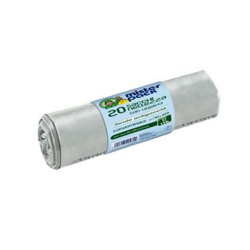 SET 20 SACCHI NETTEZZA TRASPARENTI MISTERPACK 70X105CM 110LT  