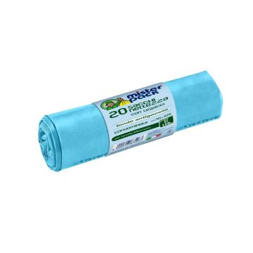 SET 20 SACCHI NETTEZZA AZZURRI MISTERPACK 70X105CM 110LT