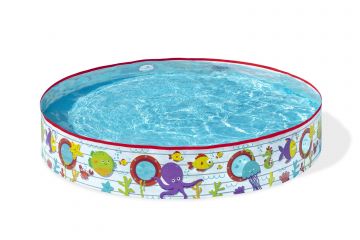 BESTWAY - PISCINA RIGIDA DIAM. 152 H. 25 MARINE FILL'N FUN