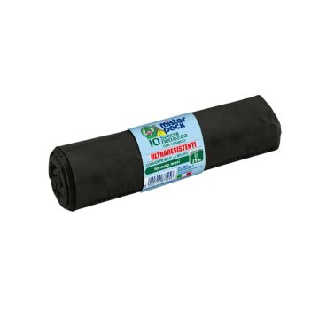 SET 10 SACCHI NETTEZZA NERI MISTERPACK 90X110CM 210LT 