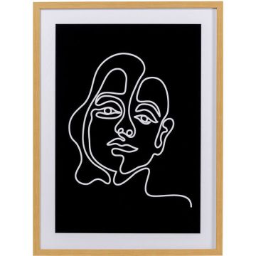 QUADRO INCORNICIATO FACCIA ARTE WOMAN 60X80CM