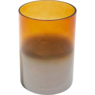 VASO GLOW IN VETRO ARANCIONE D14XH20CM