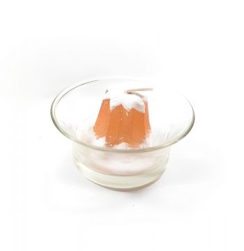 CANDELA PANDORO CON BASE IN VETRO 6.4X3CM