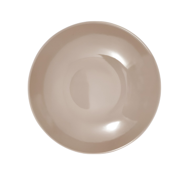 PIATTO FONDO MONOCOLORE IN CERAMICA DIAM. 21CM TORTORA