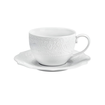 TAZZINA DA CAFFE' CON PIATTINO LINEA ALICE 100ML