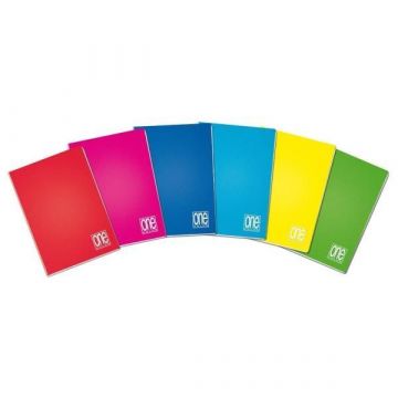 ONE COLOR - QUADERNO MAXI 20+1 FOGLI A4 RIGHE SENZA MARGINE ASS.