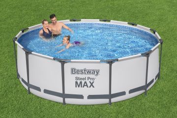 PISCINA STEEL PRO MAX D 427CM H 107CM 13030LT POMPA FILTRO II