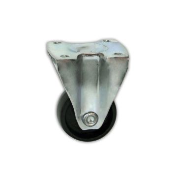 RUOTA IN POLIMERO DIAM. 50mm CON PIASTRA FISSA