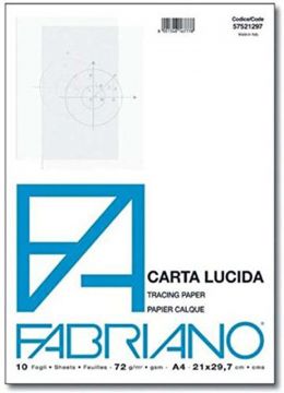 BLOCCO CARTA LUCIDA 72G A4