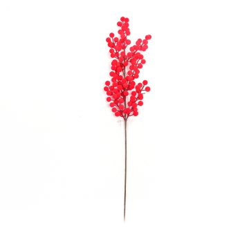 PICK CON BACCHE ROSSE EFFETTO SOFT TOUCH L. 70CM