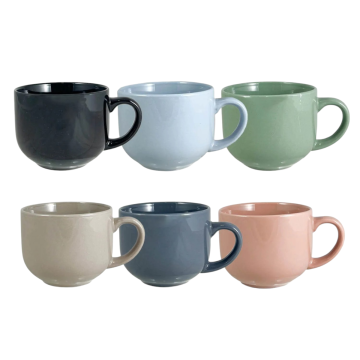TAZZA JUMBO IN CERAMICA ASSORTITO 450ML 