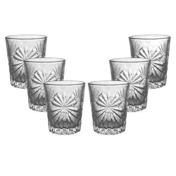 SET 6 BICCHIERI RUM IN VETRO 5X6CM 60ML 