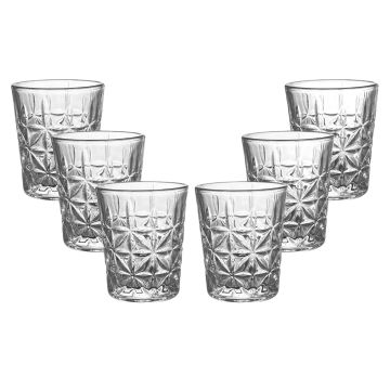SET 6 BICCHIERI LIMONCELLO IN VETRO 5X6CM 60ML 