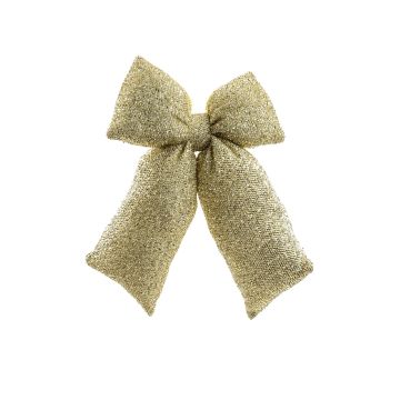 FIOCCO IMBOTTITO IN TESSUTO ORO GLITTERATO 25X7CM H 30CM