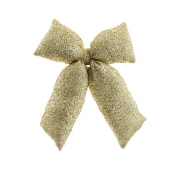 FIOCCO IMBOTTITO IN TESSUTO ORO GLITTERATO 35X7CM H 40CM