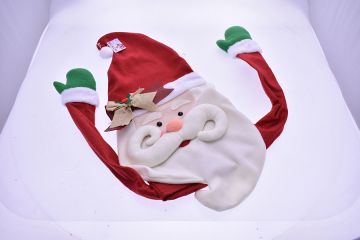 PUNTALE ALBERO FACCIA BABBO ROSSO