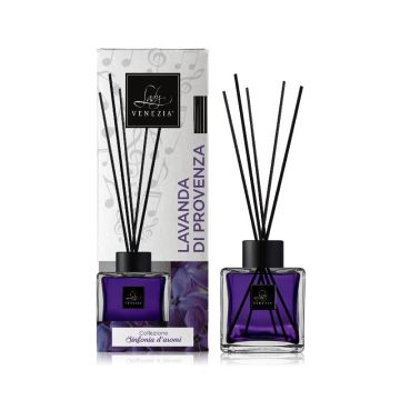 DIFFUSORE PER AMBIENTI CON BASTONCINI CUBO 100ML LAVANDA DI PROVENZA